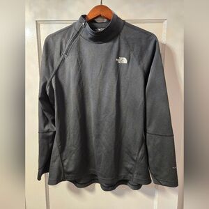 The North Face Flashdry Grey Off Center Quarter Zip Pullover Sz XL